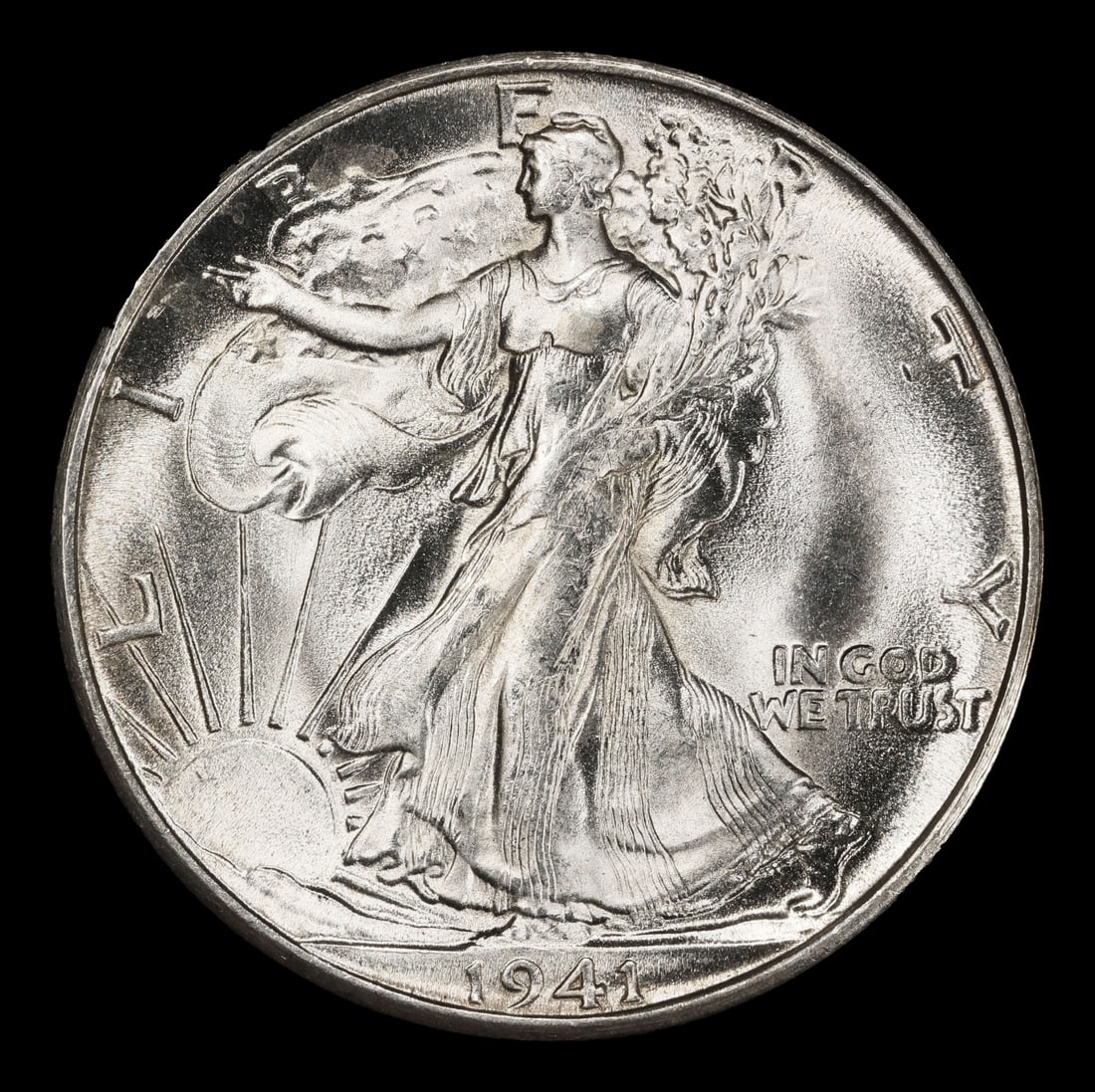 1941-s Walking Liberty Half Dollar 50c ms66 SEGS - 2