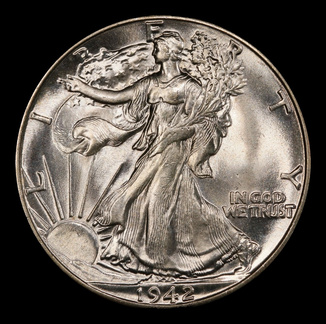 1942-p Walking Liberty Half Dollar 50c ms67 SEGS - 2