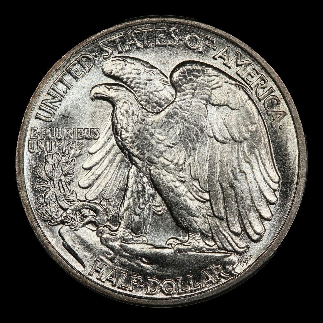 1942-p Walking Liberty Half Dollar Near Top Pop 50c ms67+ SEGS - 3