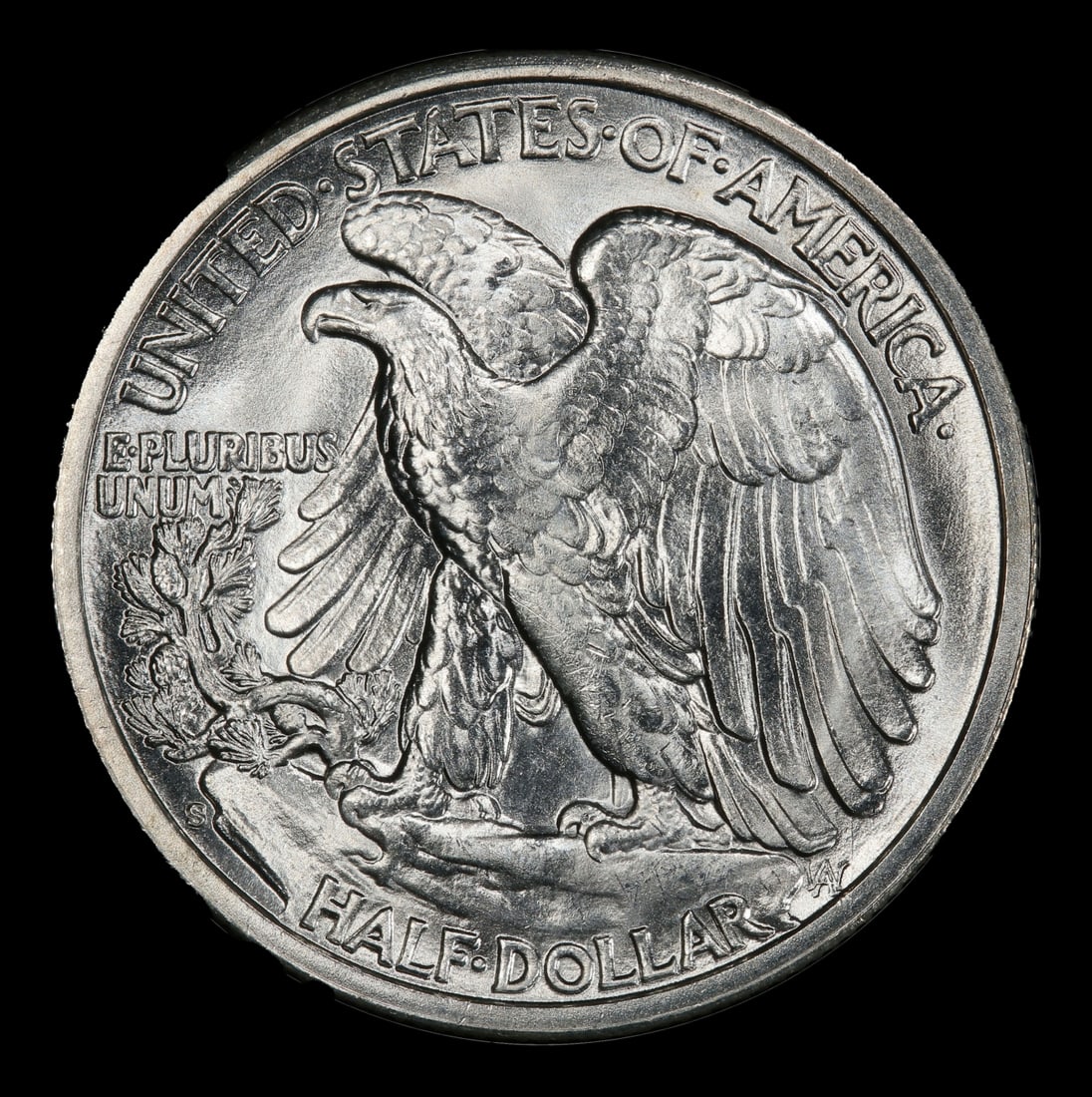 1942-s Walking Liberty Half Dollar 50c Grades ms66 - 3