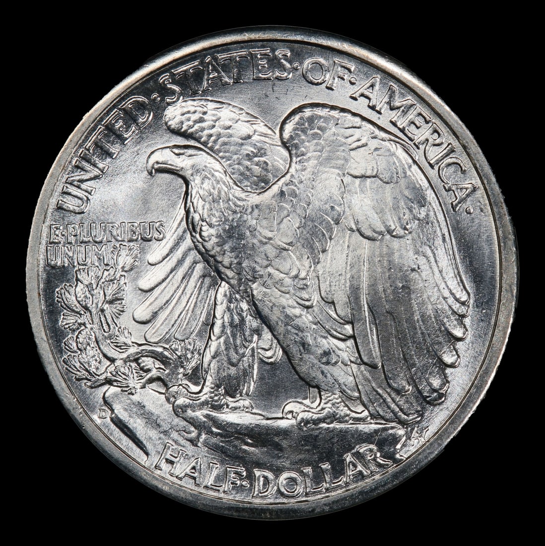 1943-d Walking Liberty Half Dollar 50c Grades ms66 - 3