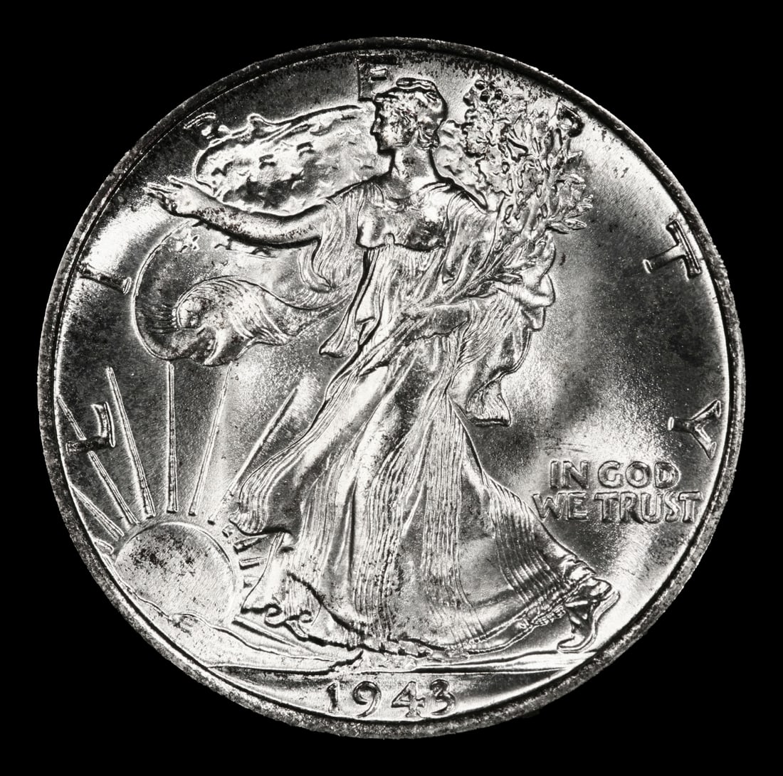 1943-p Walking Liberty Half Dollar Near Top Pop 50c ms68 SEGS - 2