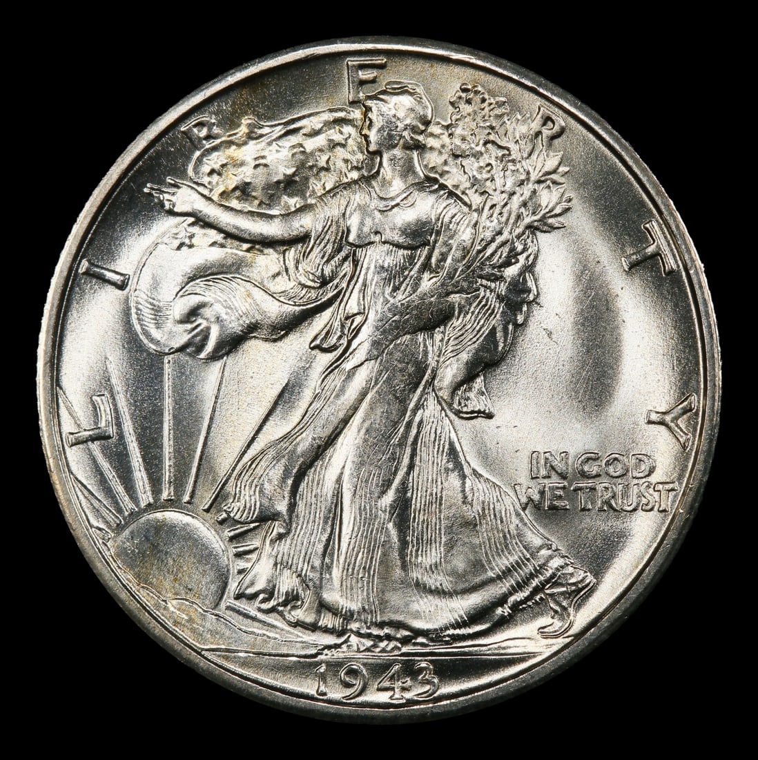 1943-s Walking Liberty Half Dollar 50c Grades ms66 - 2