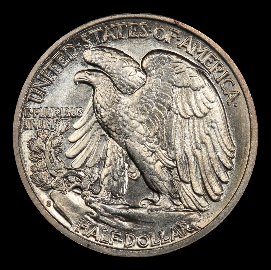 1943-s Walking Liberty Half Dollar Near Top Pop 50c ms67 SEGS - 3
