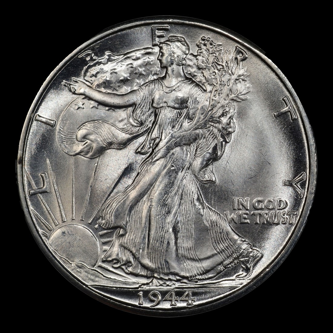 1944-d Walking Liberty Half Dollar 50c ms66+ SEGS - 2
