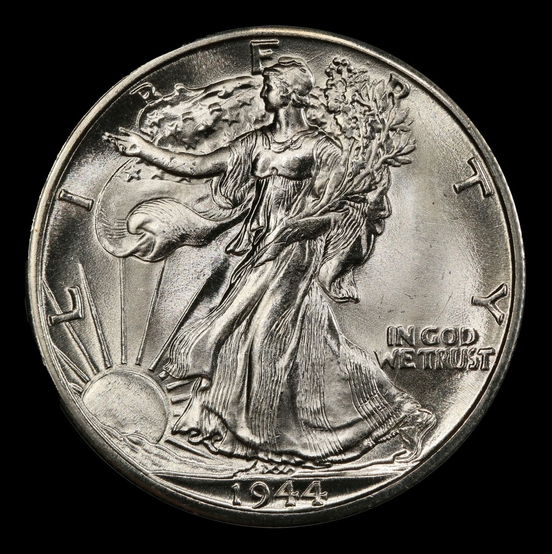 1944-d Walking Liberty Half Dollar TOP POP! 50c ms68 SEGS - 2