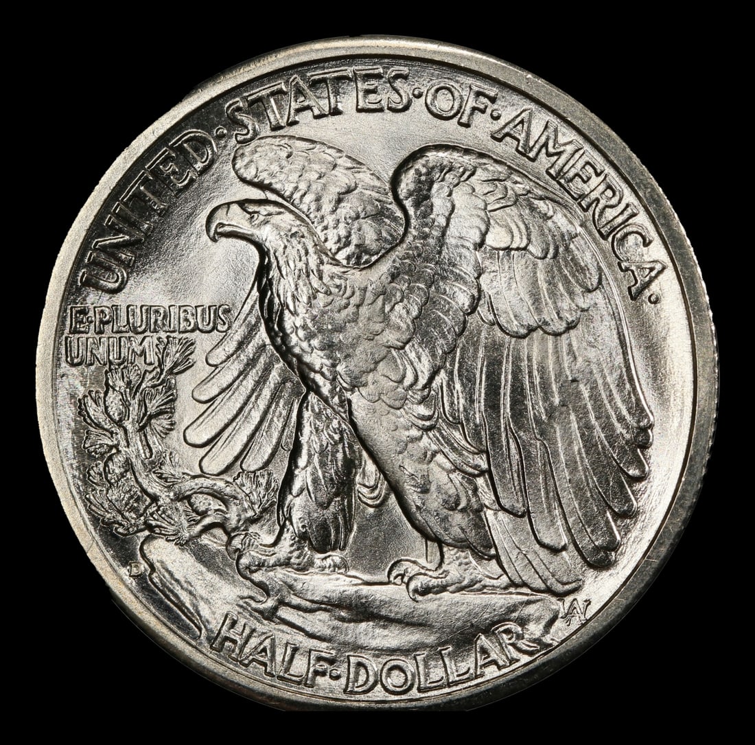 1944-d Walking Liberty Half Dollar TOP POP! 50c ms68 SEGS - 3