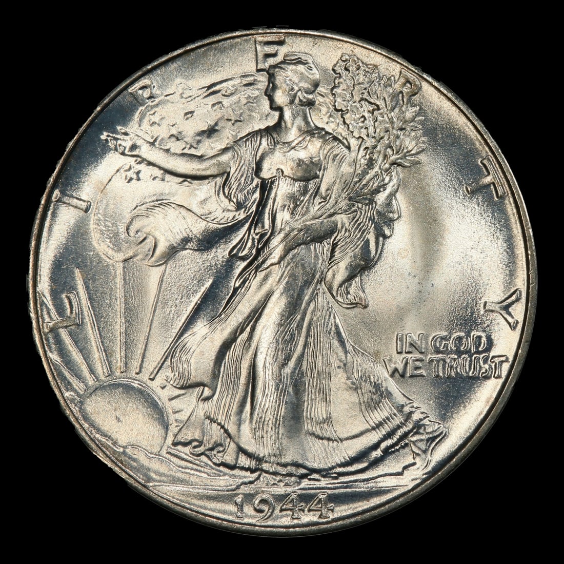 1944-p Walking Liberty Half Dollar TOP POP! 50c ms68 SEGS - 2