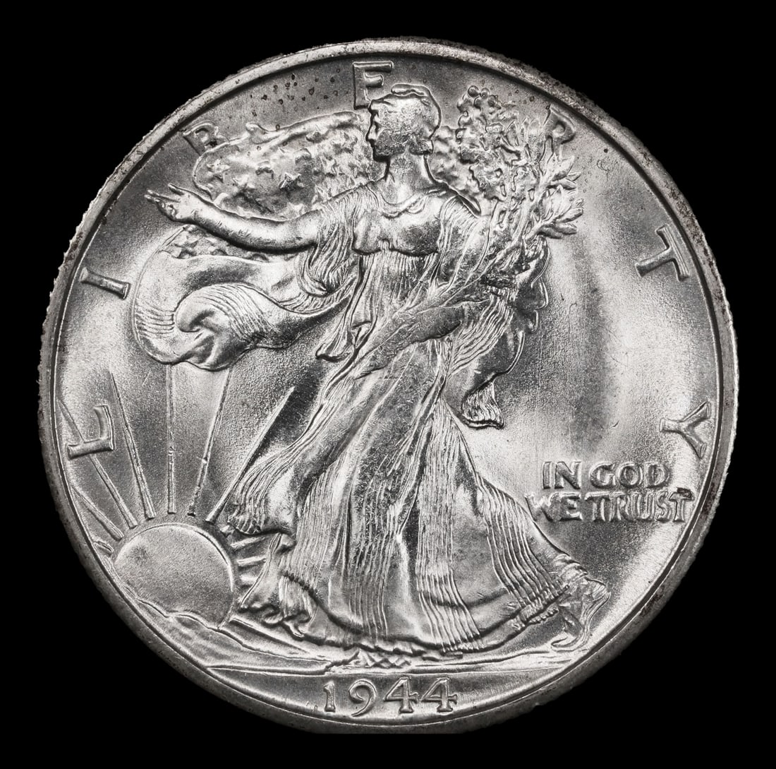 1944-s Walking Liberty Half Dollar Near Top Pop 50c ms66+ SEGS - 2
