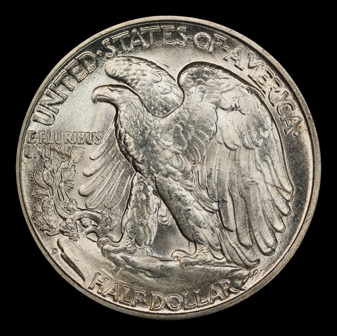 1945-d Walking Liberty Half Dollar 50c Grades ms66 - 3