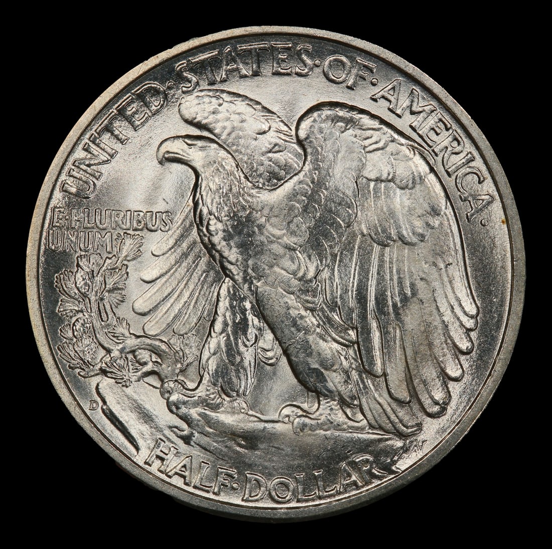1946-d Walking Liberty Half Dollar Near Top Pop 50c ms67 SEGS - 3