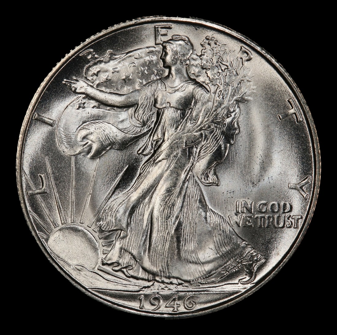 1946-s Walking Liberty Half Dollar TOP POP! 50c ms67+ SEGS - 2