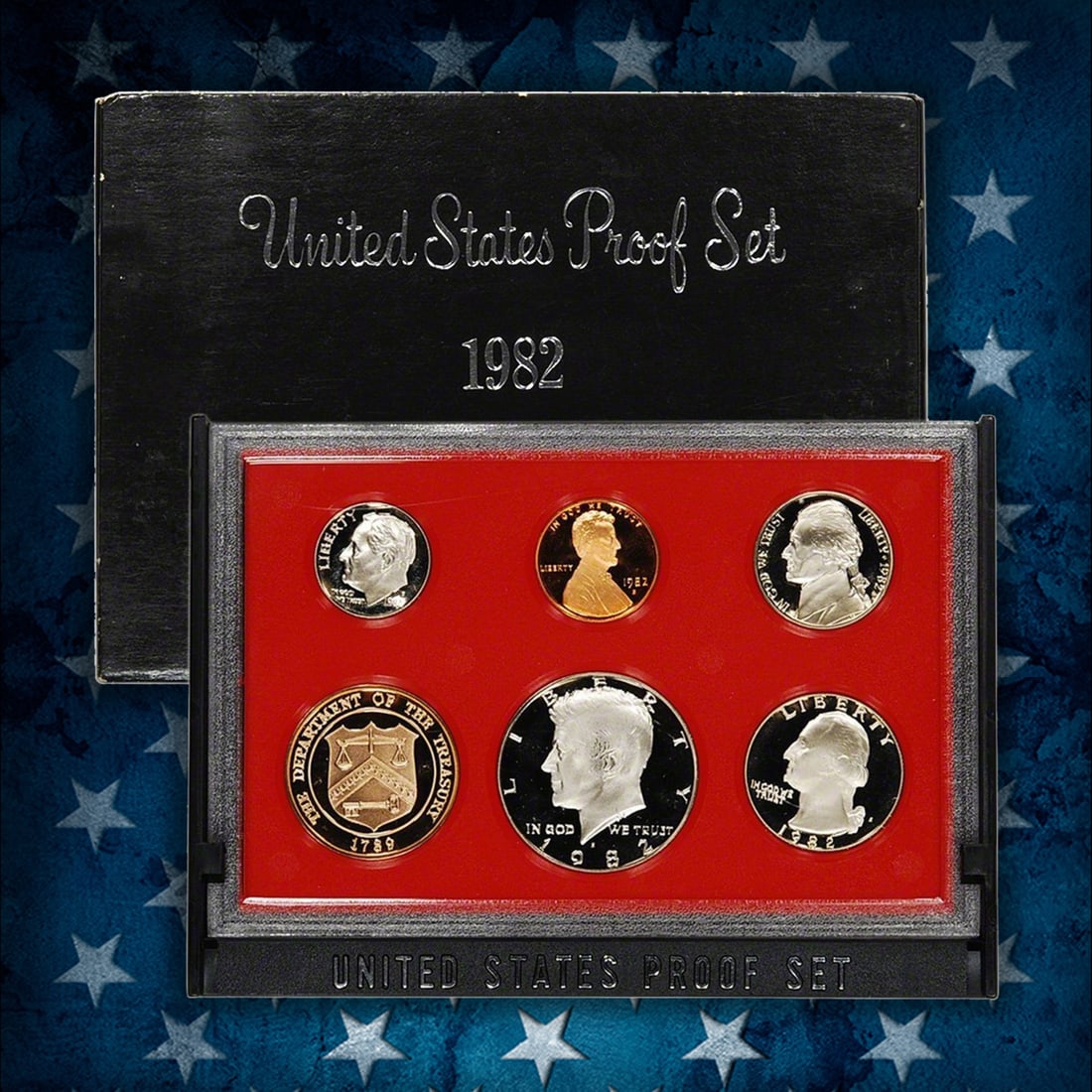 1980-1989 Full Decade Proof Set Run - 53 Coins, 10 Complete Sets - 4
