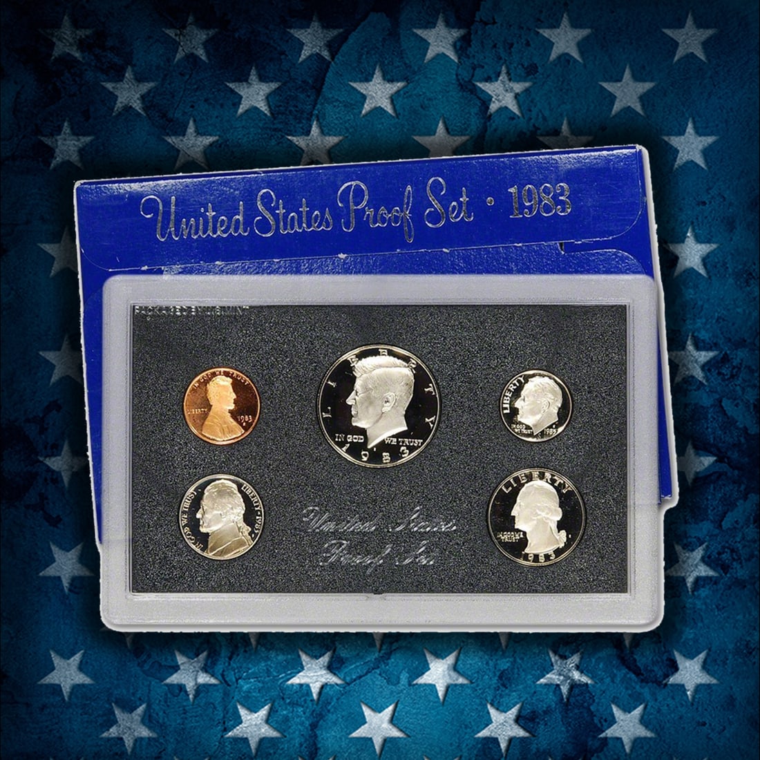 1980-1989 Full Decade Proof Set Run - 53 Coins, 10 Complete Sets - 5