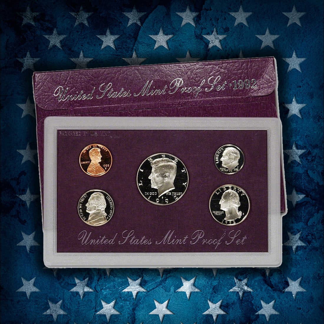 1990-1999 Full Decade Proof Set Run - 54 Coins, 10 Complete Sets - 4