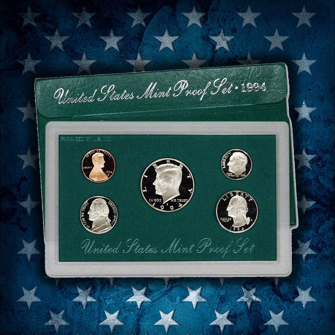 1990-1999 Full Decade Proof Set Run - 54 Coins, 10 Complete Sets - 6