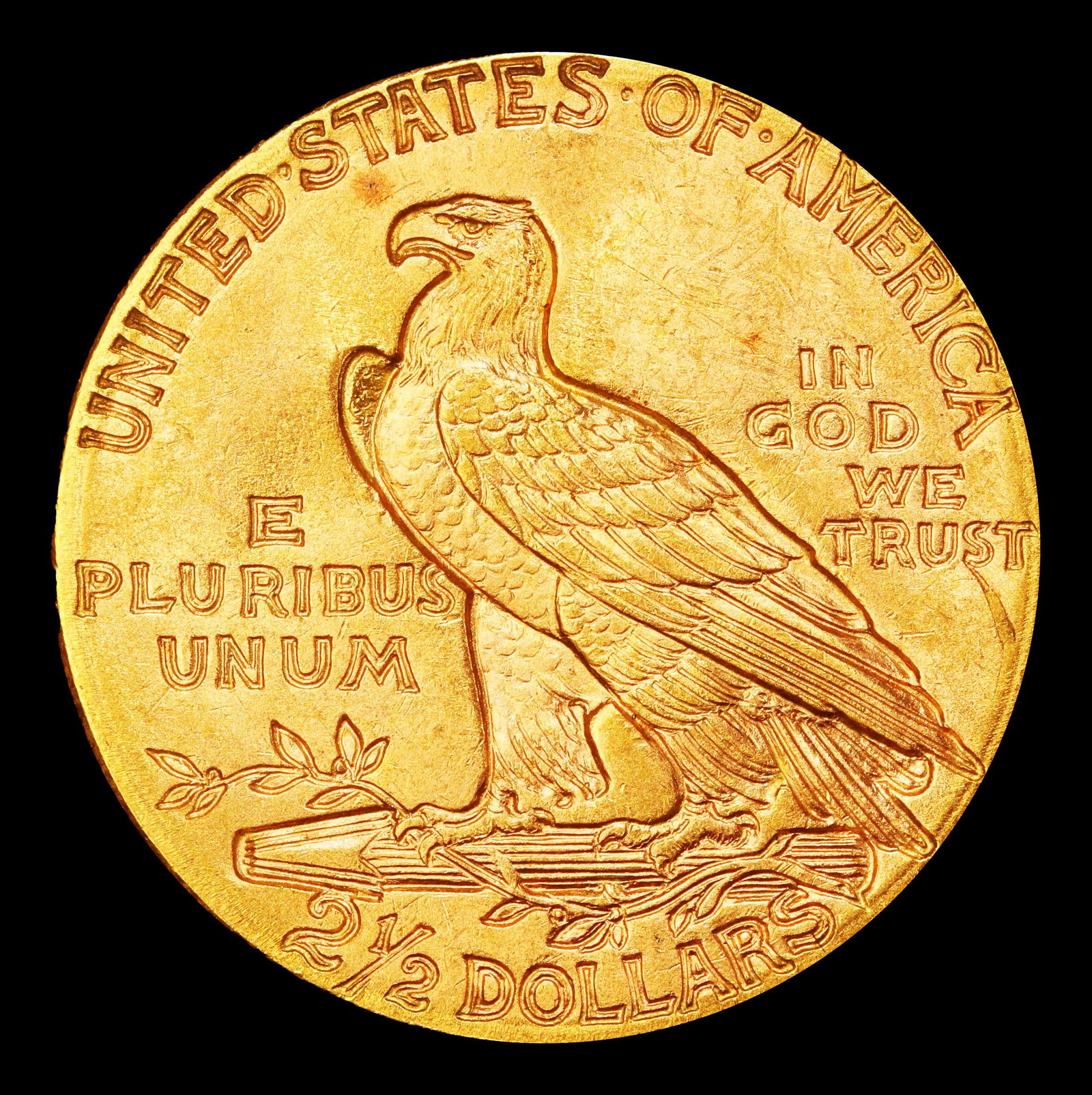 1912-p Gold Indian Quarter Eagle $2 1/2 ms64+ SEGS - 3