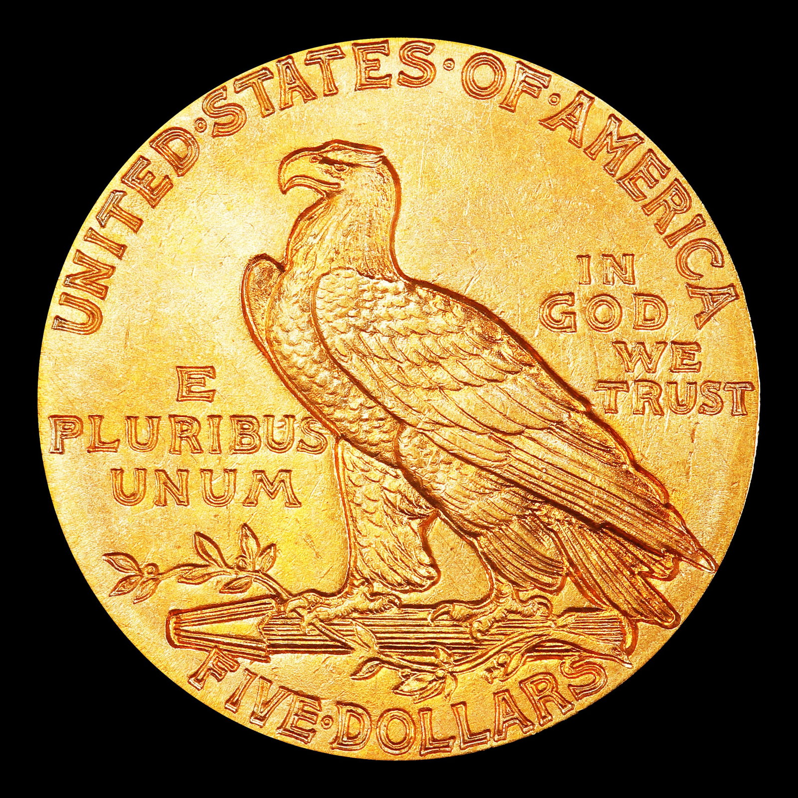 1912-p Gold Indian Half Eagle Near Top Pop! $5 ms65+ SEGS - 3