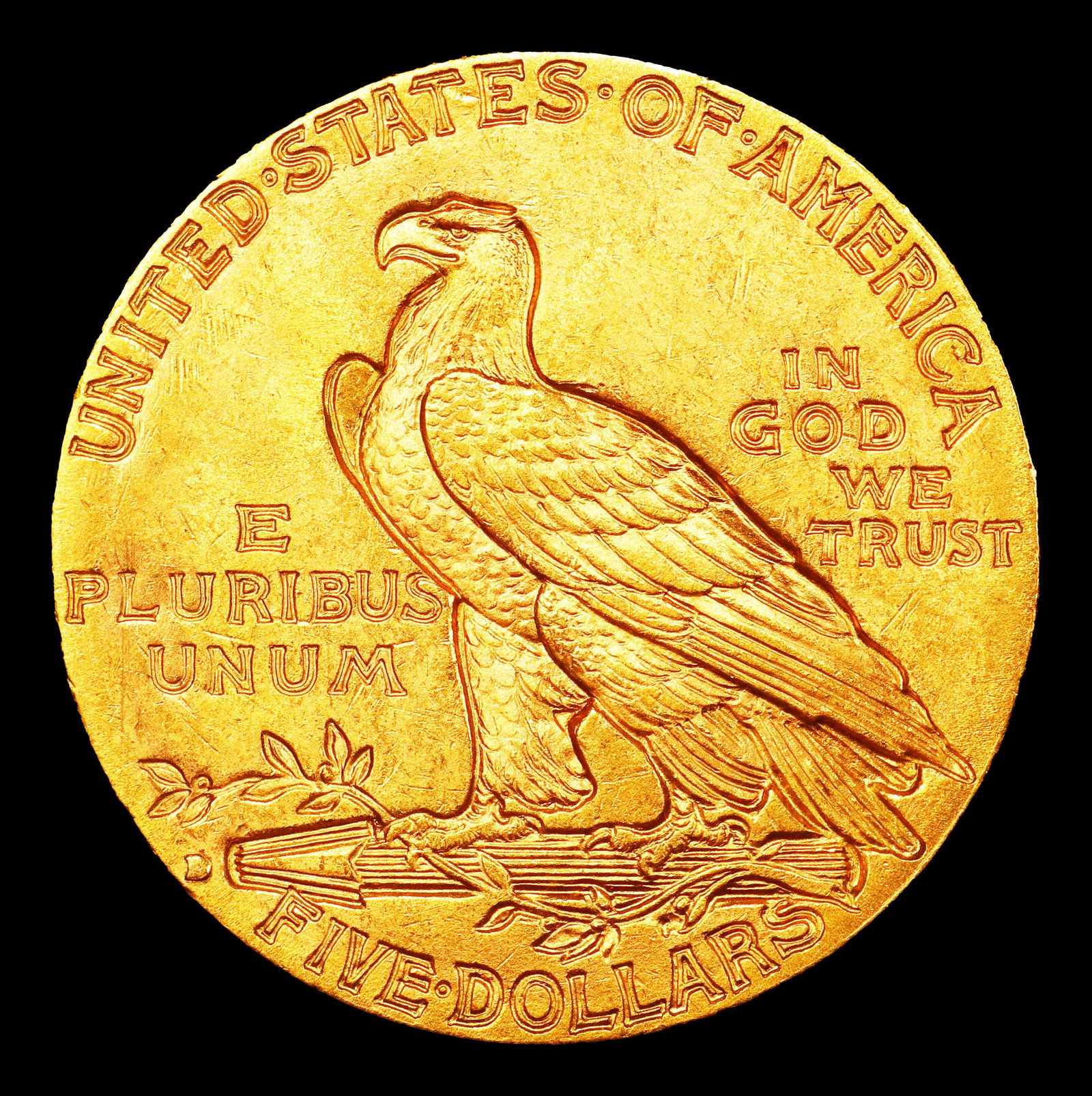 1914-d Gold Indian Half Eagle Near Top Pop! $5 ms65+ SEGS - 3