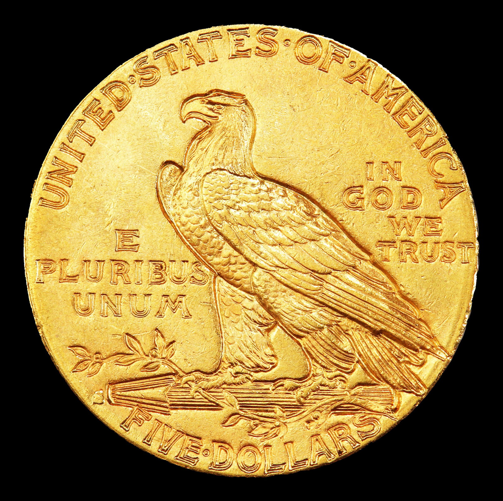 1914-s Gold Indian Half Eagle $5 ms62+ USCG - 3