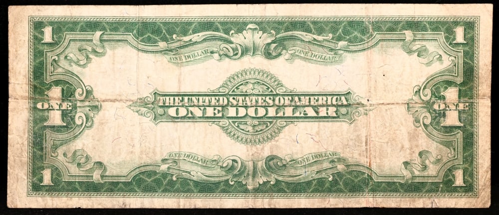 1923 $1 large size Silver Certificate Grades vf+ Signatures Woods/White - 3