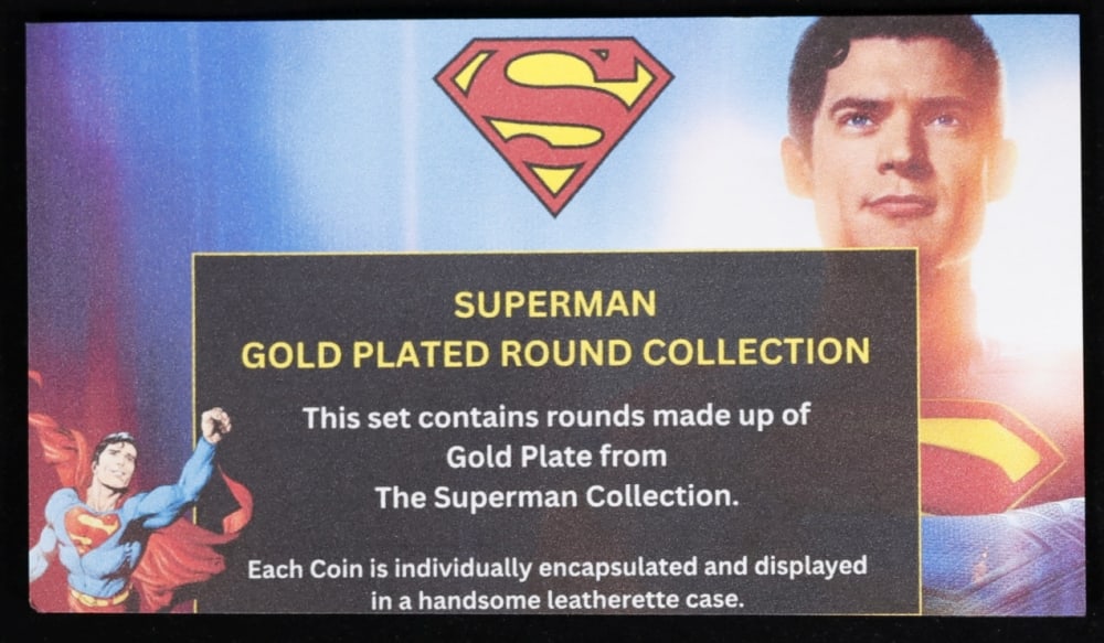 2 Coin Krypto The Superdog & Superman, James Gunn Gold Plated Round Collection In Custom Box W/ S... - 6