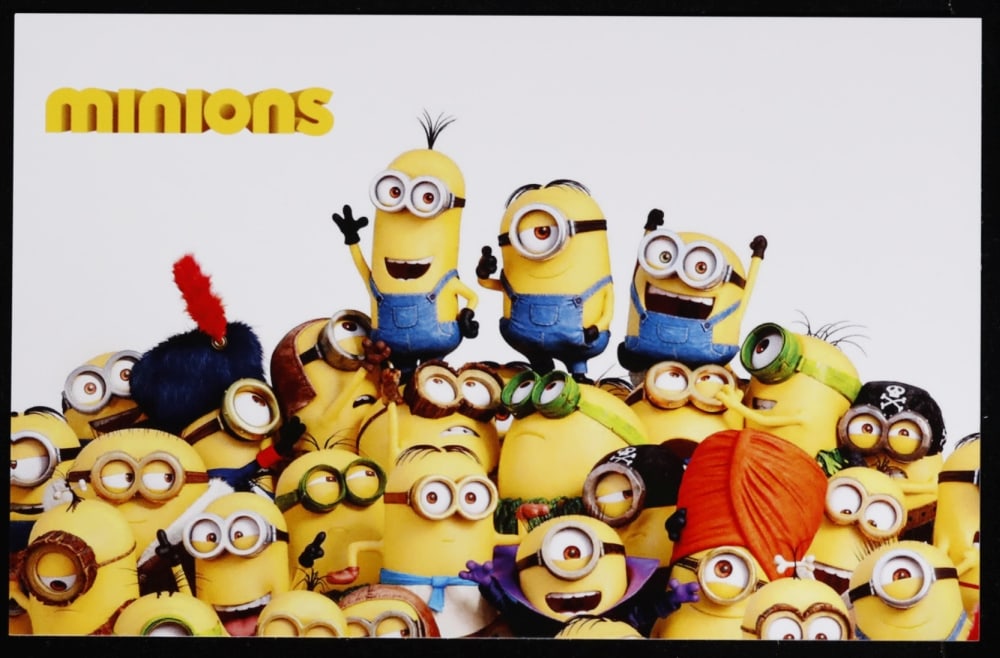 5 PC. Minions Gold Plated Round Collection In Custom Box W/ Special Backer card - 6