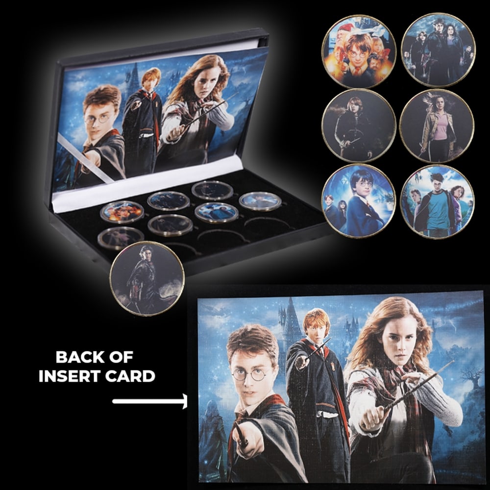 7 Coin Harry Potter Gold Plated Round Collection - 4