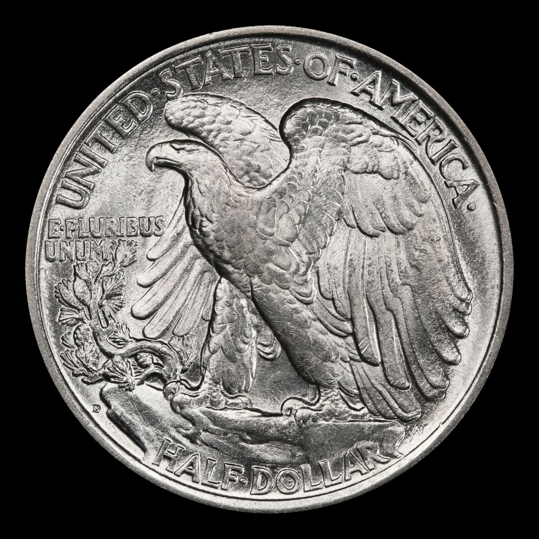 1917-d Reverse Walking Liberty Half Dollar 50c ms64+ SEGS - 3