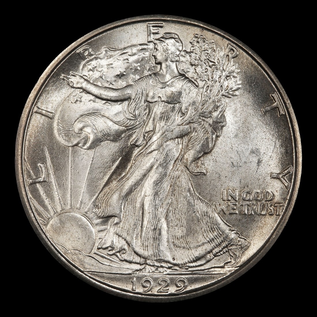 1929-d Walking Liberty Half Dollar 50c ms65 SEGS - 2