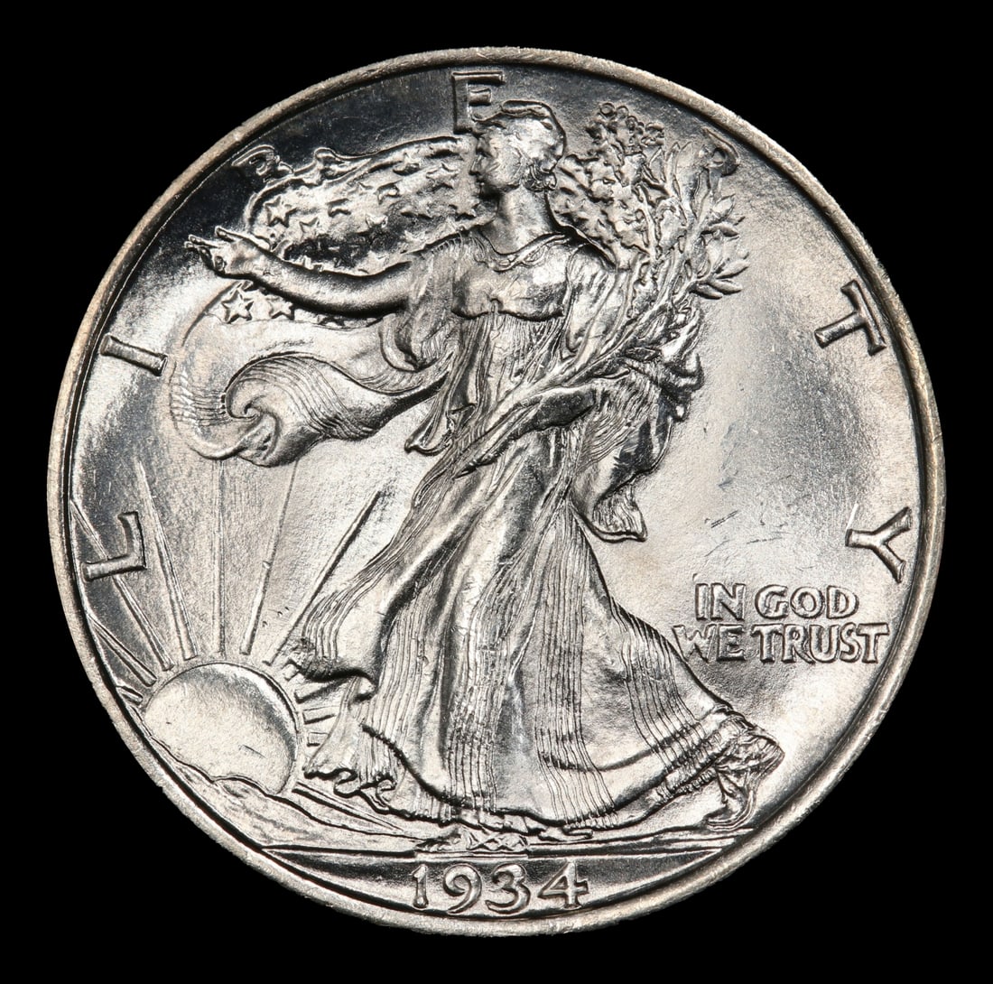 1934-d Walking Liberty Half Dollar 50c ms65 SEGS - 2