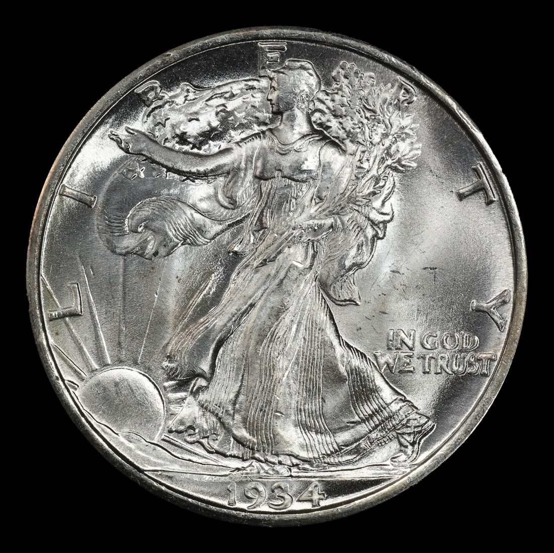 1934-d Walking Liberty Half Dollar 50c ms66 SEGS - 2