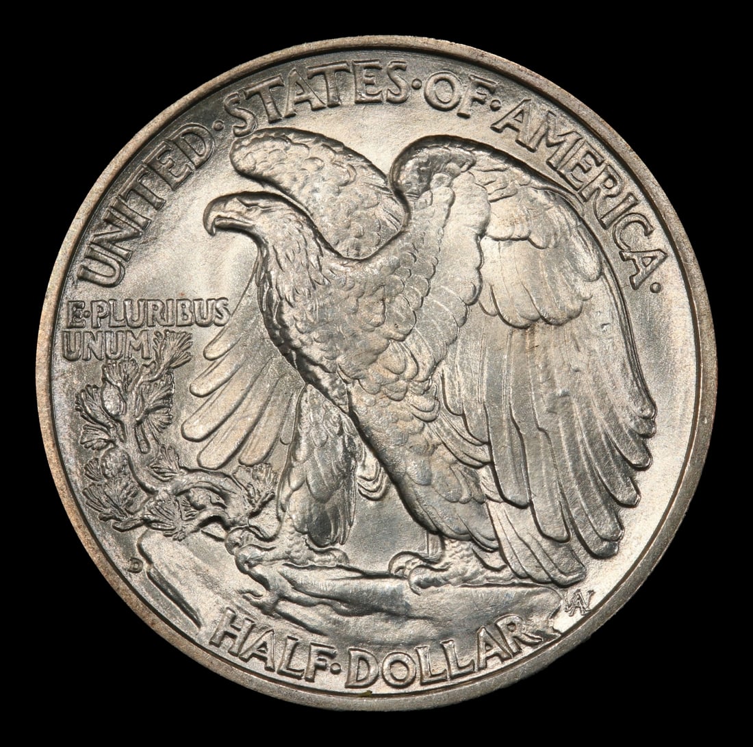 1936-d Walking Liberty Half Dollar Near Top Pop 50c ms67 SEGS - 3