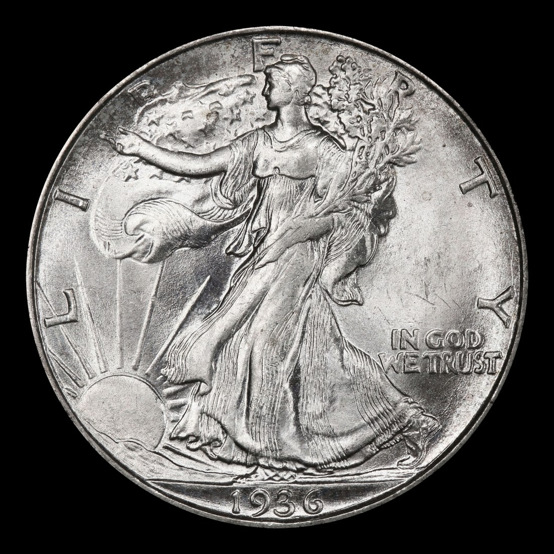 1936-s Walking Liberty Half Dollar 50c ms66 SEGS - 2