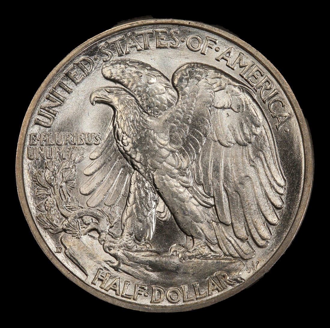 1937-d Walking Liberty Half Dollar Near Top Pop 50c ms67 SEGS - 3