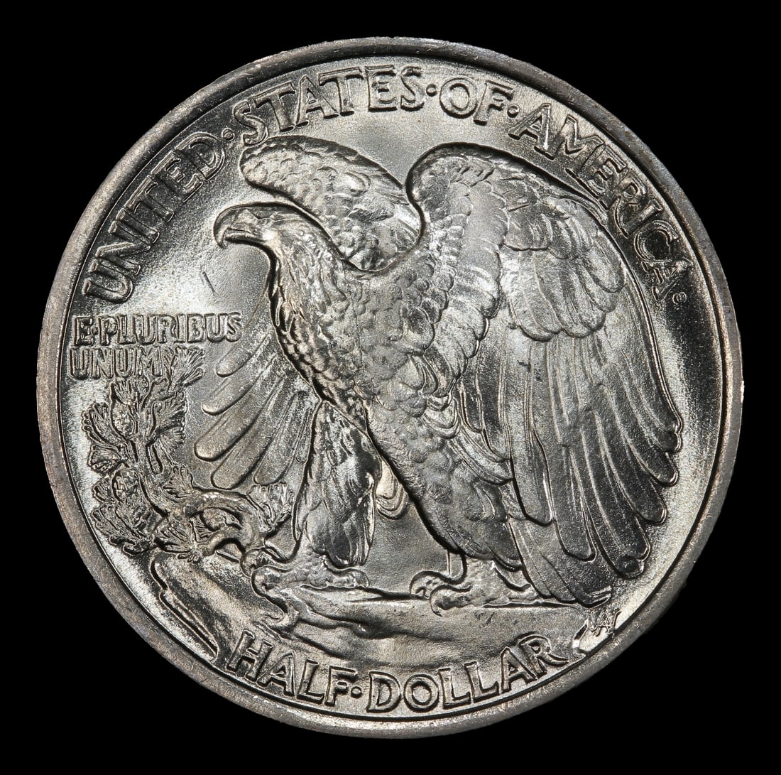 1937-p Walking Liberty Half Dollar Near Top Pop 50c ms67 SEGS - 3