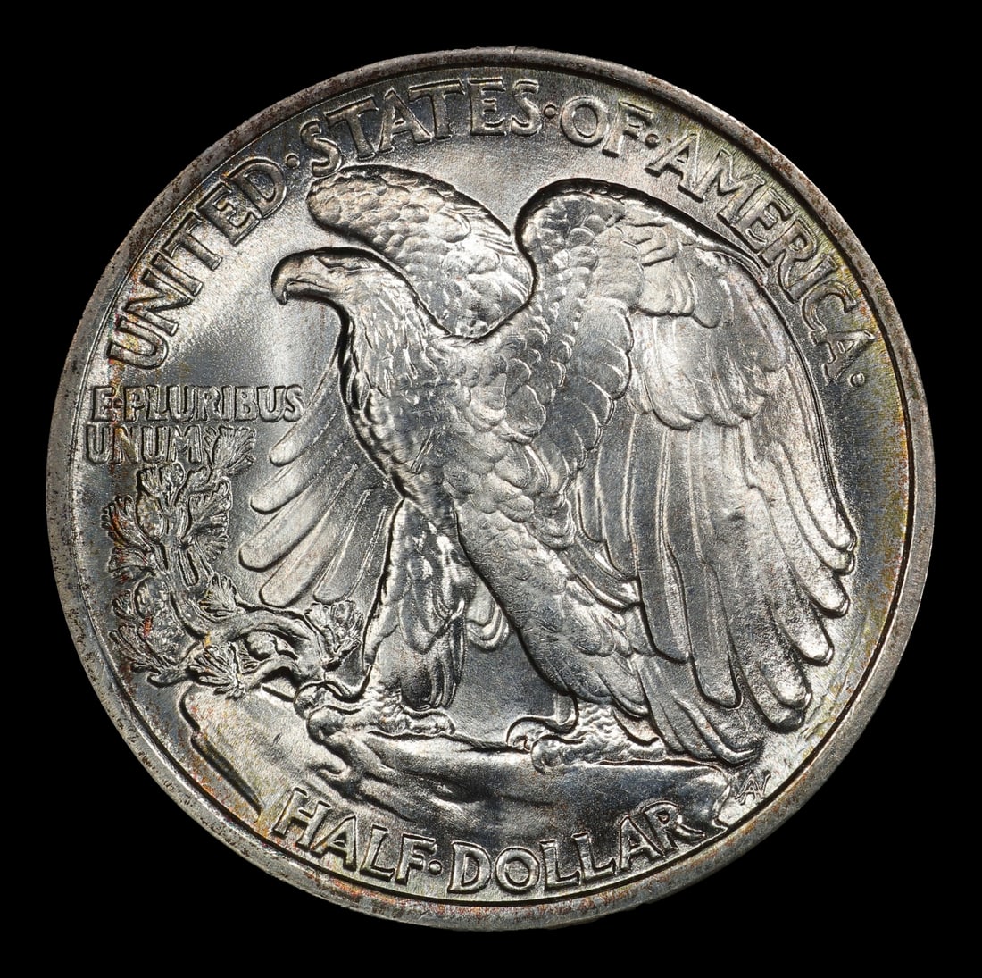 1938-p Walking Liberty Half Dollar Near Top Pop 50c ms67+ SEGS - 3