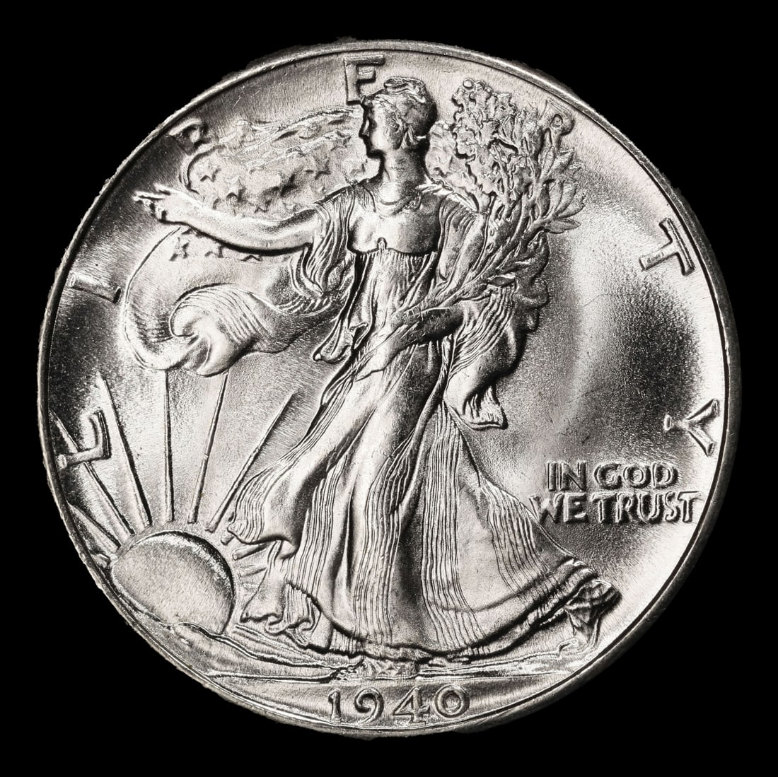 1940-p Walking Liberty Half Dollar 50c ms67 SEGS - 2