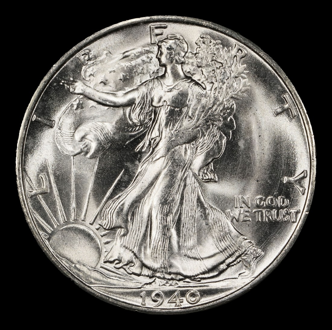 1940-s Walking Liberty Half Dollar 50c ms66 SEGS - 2