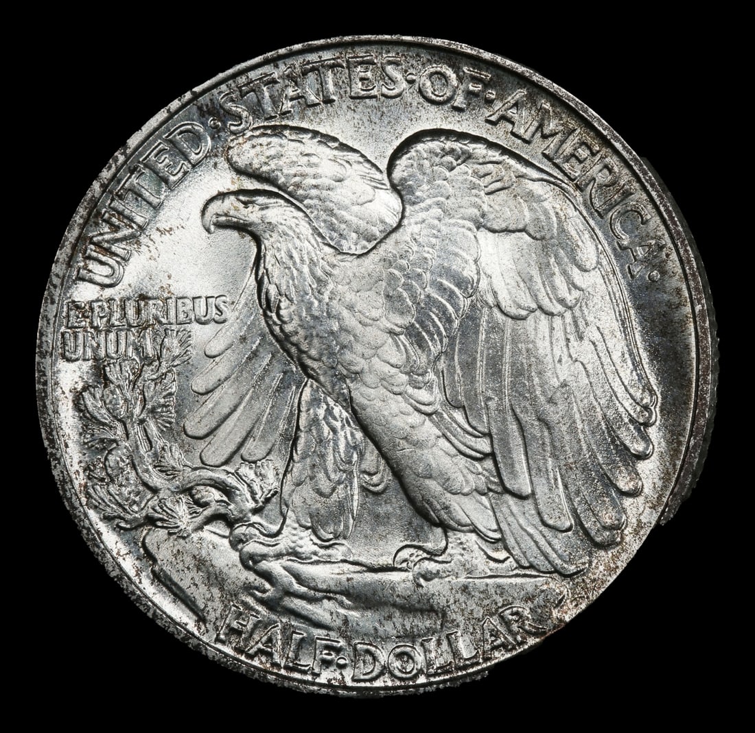 1941-p Walking Liberty Half Dollar Near Top Pop 50c ms68 SEGS - 3