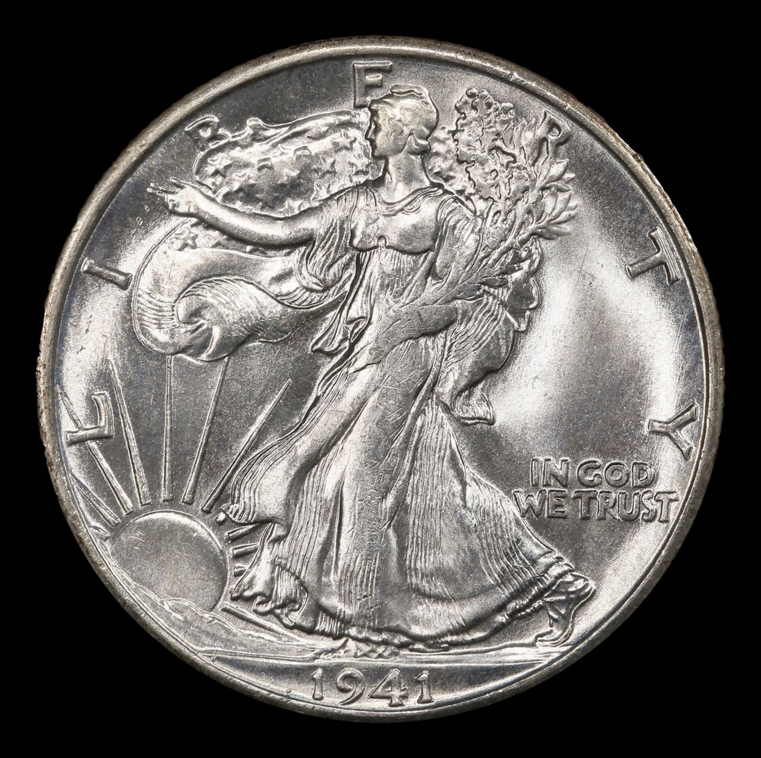 1941-s Walking Liberty Half Dollar Near Top Pop 50c ms67 SEGS - 2