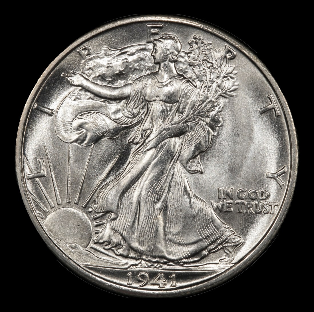 1941-s Walking Liberty Half Dollar TOP POP! 50c ms67+ SEGS - 2