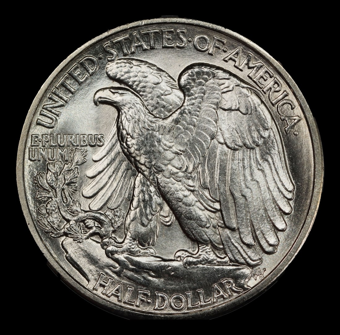 1943-s Walking Liberty Half Dollar 50c Grades ms65 - 3