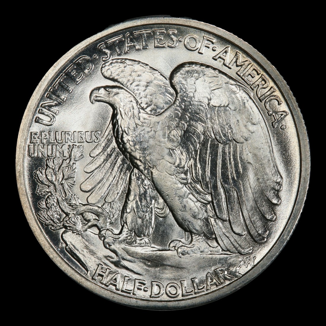1944-d Walking Liberty Half Dollar Near Top Pop 50c ms67+ SEGS - 3