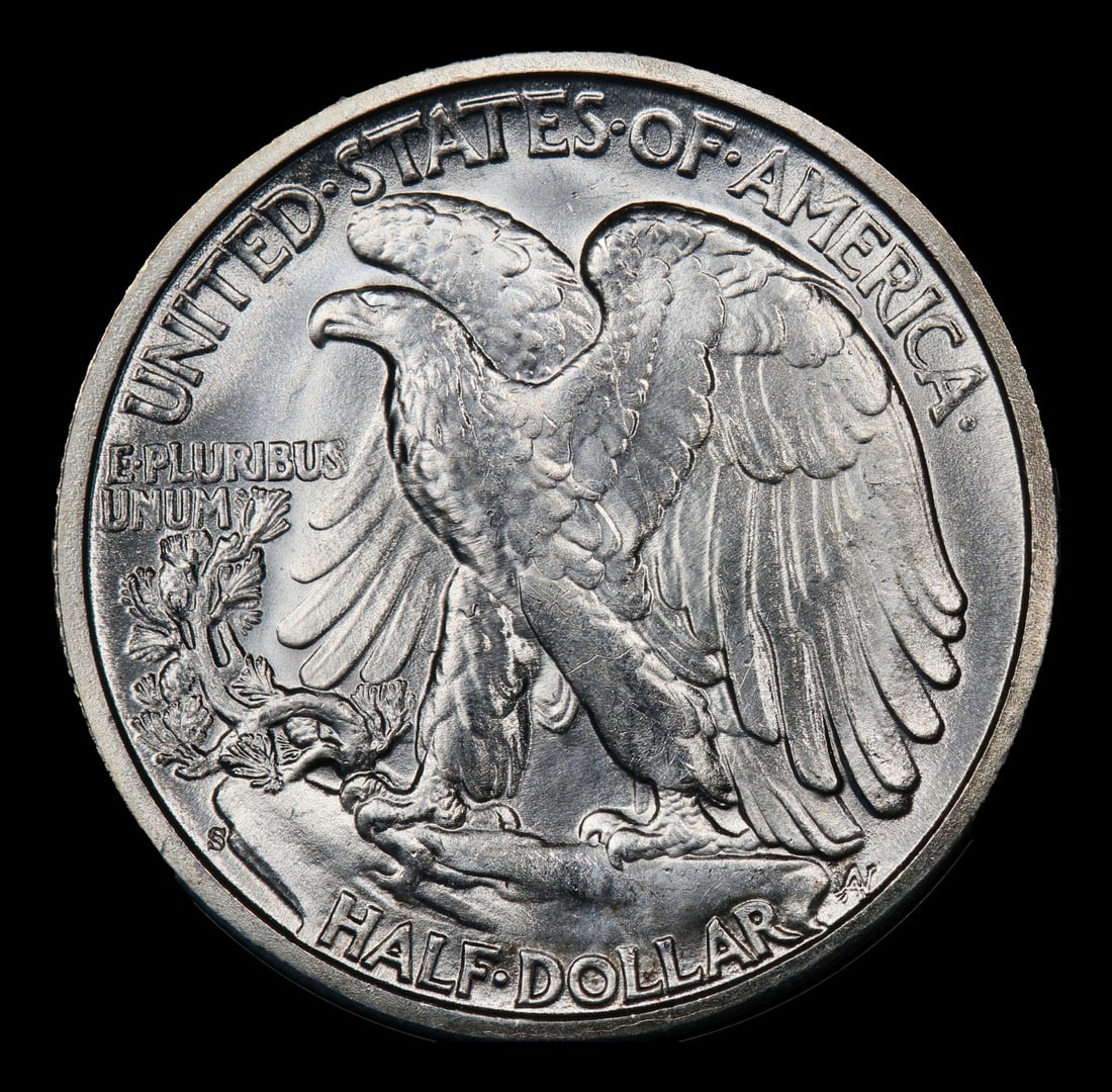 1944-s Walking Liberty Half Dollar 50c Grades ms65 - 3