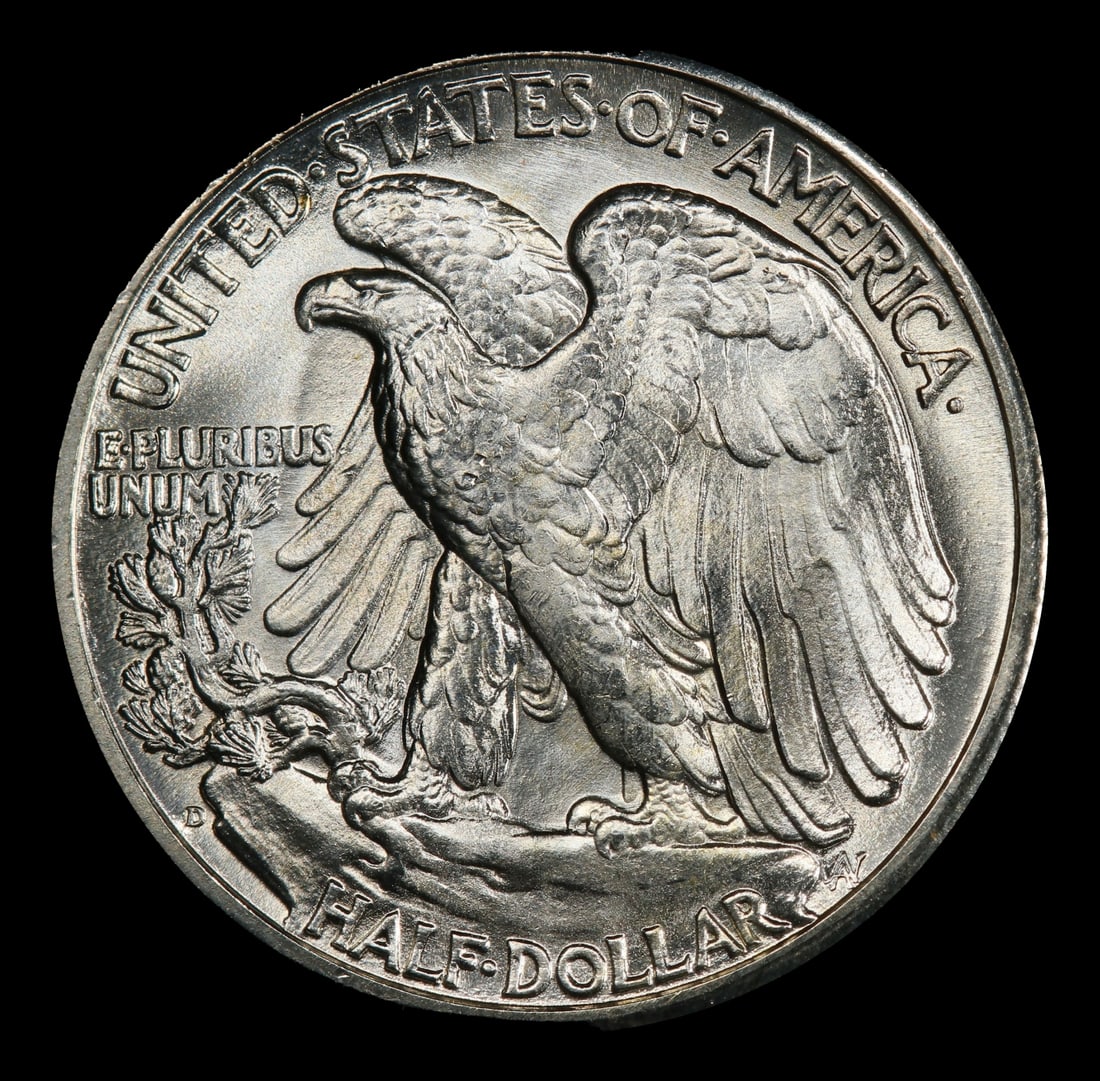 1945-d Walking Liberty Half Dollar 50c ms66+ SEGS - 3