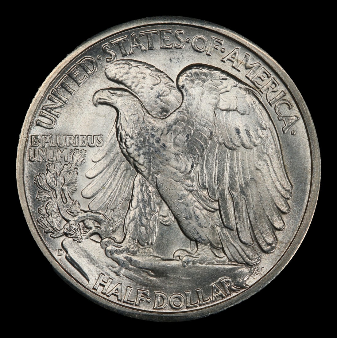1945-d Walking Liberty Half Dollar Near Top Pop 50c ms67 SEGS - 3