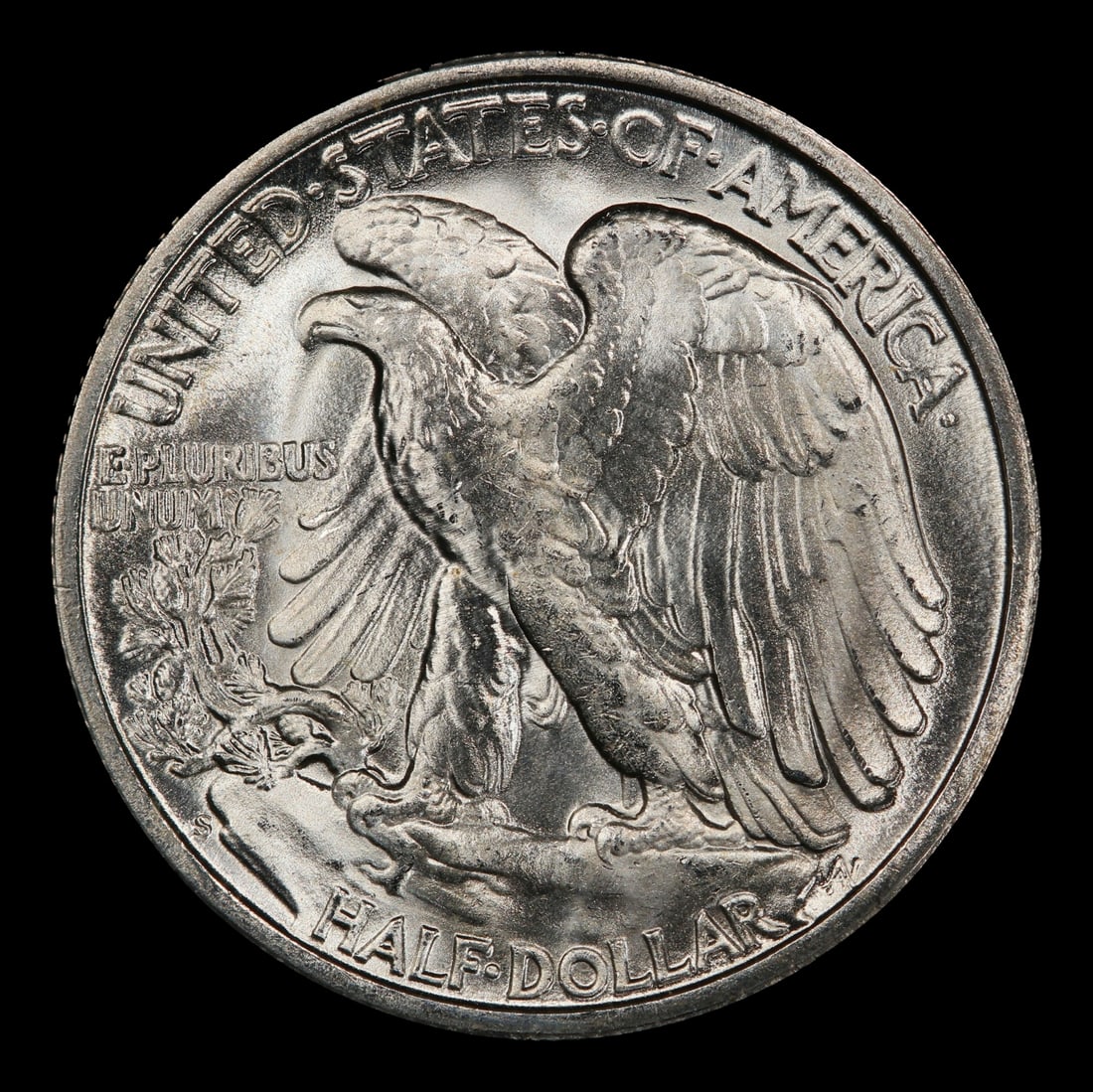 1946-s Walking Liberty Half Dollar 50c Grades ms66 - 3