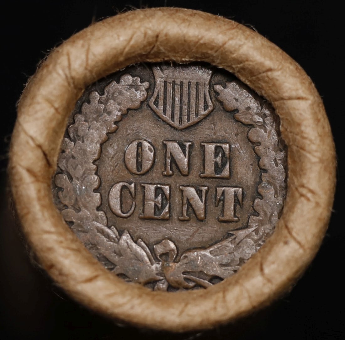 Lincoln Wheat Cent 1c Mixed Roll Orig Brandt McDonalds Wrapper, 1918-s end, Indian other end - 3