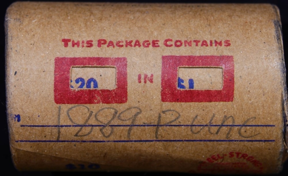 Full solid date 1889-p Uncirculated Morgan silver dollar roll, 20 coins - 5